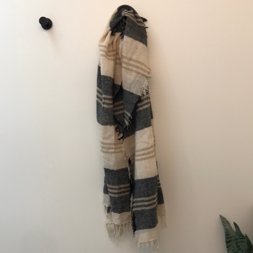 Madewell plaid scarf, OSFM